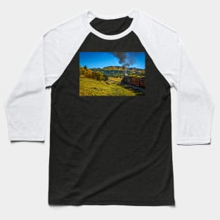 Cumbres and Toltec Narrow Gauge Railroad Route Baseball T-Shirt